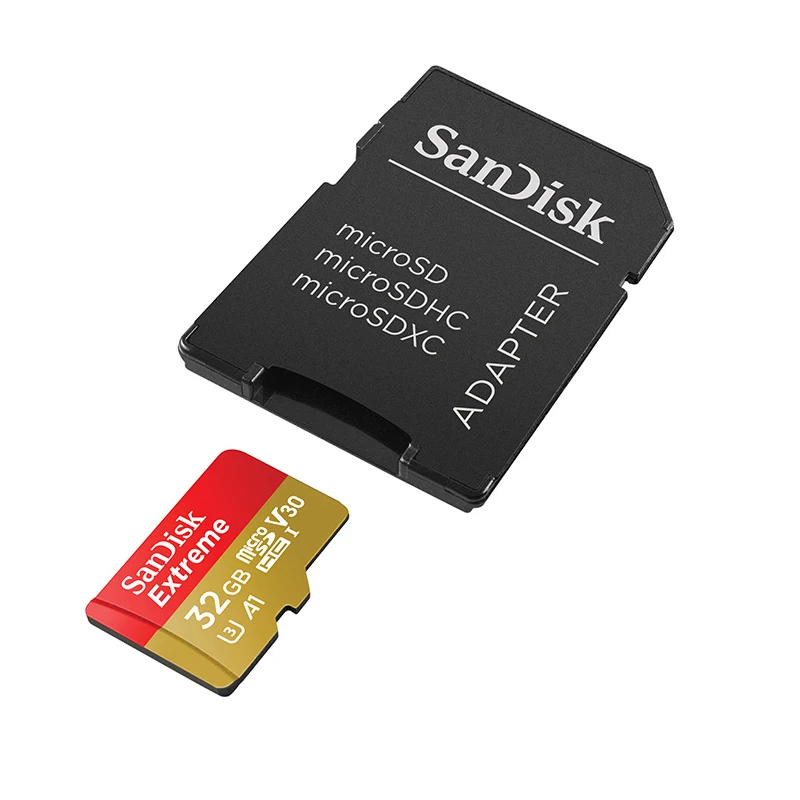 Sandisk Extreme Micro SD карта 160MB U3 V30 A2 64 Гб 128 ГБ 256 Гб 400 Гб microsd оригинальная TF карта 32 Гб A1 флеш-карта памяти - Емкость: 32GB    A1    100MB