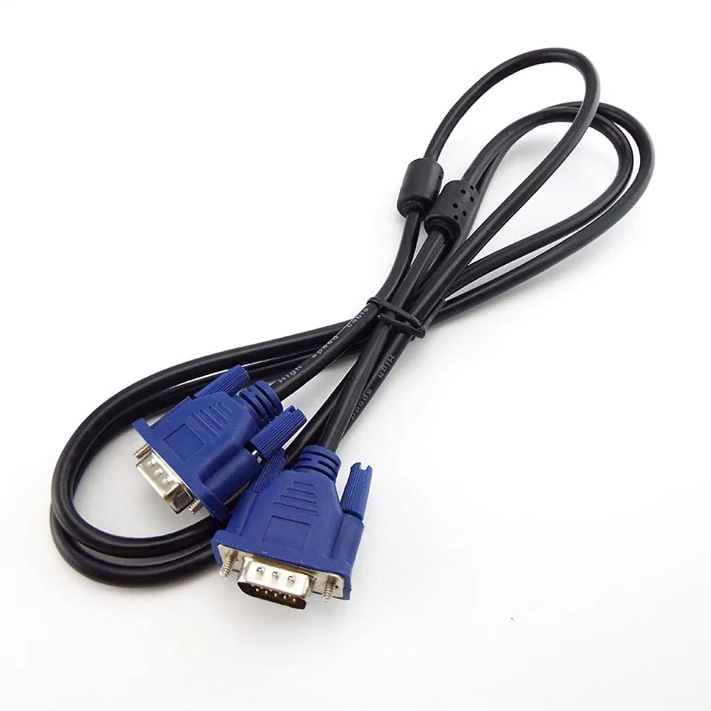 Vga Cable 1.5M 3M 5M 10M VGA Extension Cable HD 15 Pin Male to Male VGA Wire Cord Metal Line for Laptop PC Projector Computer Monitor L19