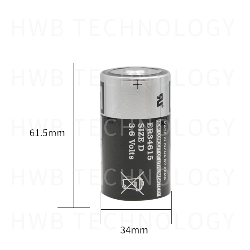 4 шт./партия EEMB ER34615 3,6 В 19000 мАч D Тип литиевая батарея интеллектуальный счетчик воды инструмент батарея
