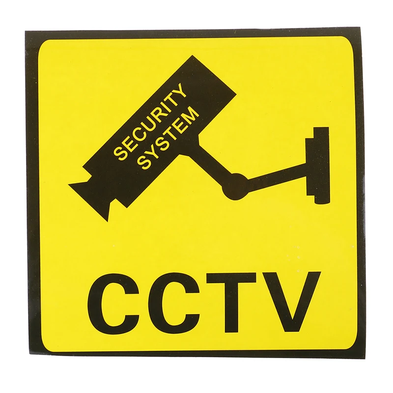 10pcs Waterproof Sunscreen PVC Home CCTV Video Surveillance Security Camera Alarm Sticker Warning Decal Signs warning stickers warning decal
