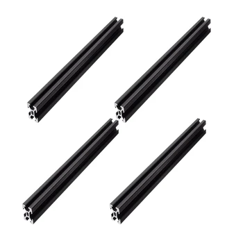 

4Pcs T-Slot Aluminum Profiles Extrusion Frame For 3D Printer Black 60cm
