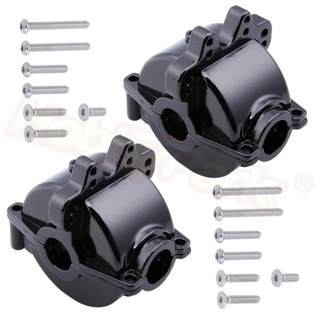 2pcs Aluminum Front and Rear Gear Box Set for WLtoys 1/18 RC Car A959 A959B A969 A969-B A979 K929 Upgrade Parts