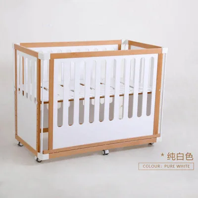 bedside wooden crib
