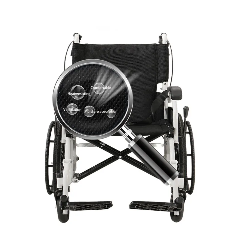  Wheelchair Handcycle Portable Travel Wheelchair Multifunctional reinforced Wheelchair Foldable Hand