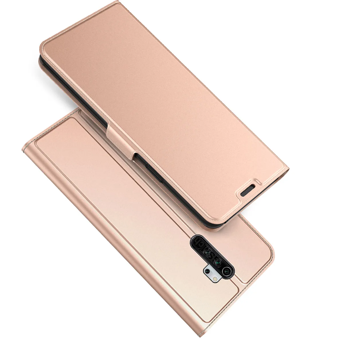 Rose Gold Для Xiao mi Red mi Note 7 8 Pro чехол кожаный бумажник откидная подставка чехол для Xiao mi Pocophone F1 mi 9T CC9 Pro mi Note 10 чехол для карт - Цвет: Rose Gold