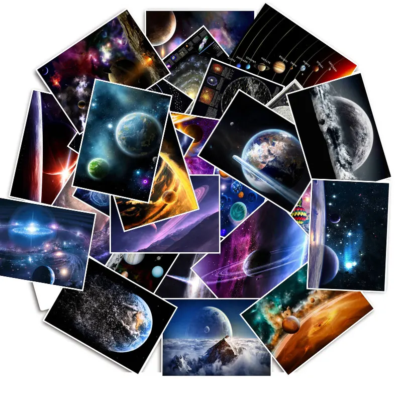 25 шт./упак. Earth Galaxy солнечная система наклейки для ноутбука автомобиля Стикеры для багажа Холодильник, скейтборд
