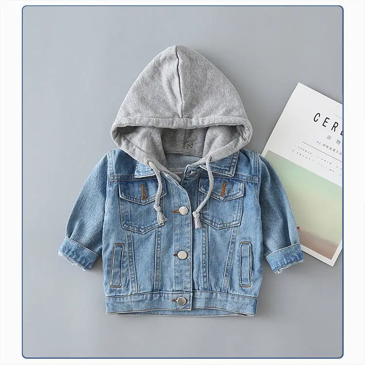 Spring Children's Denim Jackets Girl Jean Embroidery Jackets Girls Kids clothing baby Lace coat Casual outerwear Windbreaker fleece coats Outerwear & Coats