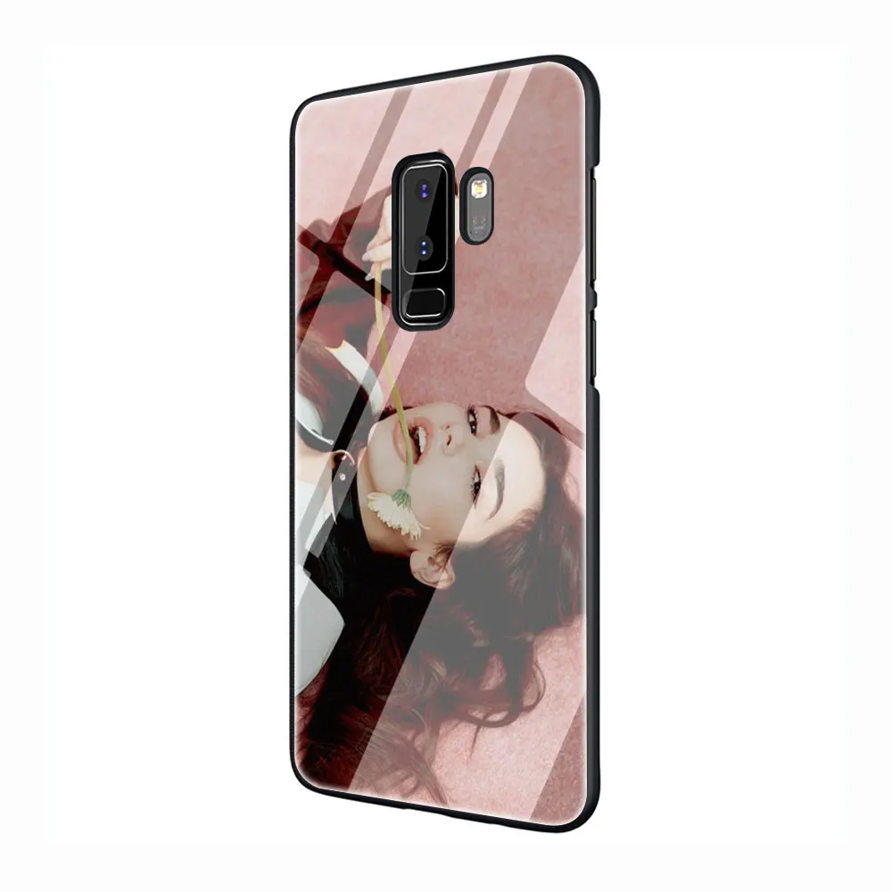 G10 Дуа липа DuaLipa закаленное Стекло TPU черный чехол для Galaxy S7 Edge S8 S9 S10 Plus, Note 8, 9, 10, A10 20 30 40 50 60 70 - Цвет: G10