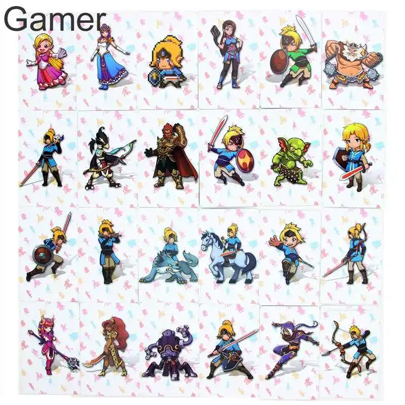 24 шт. легенда о Зельде дыхание дикой природы для Amiibo NFC ПВХ тег игровая карта NS