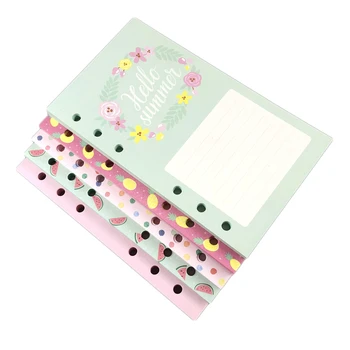 

Lovedoki Cute Weekly Monthly Planner Refill Diary Journal Filler Paper For Filofax A56A7 Spiral Notebooks Stationery Accessories