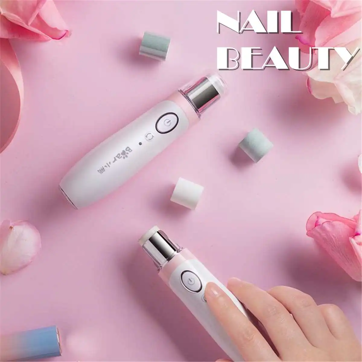 

Rechargeable Electric Manicure Drill Nail File Bit Pedicure Machine Tool Electronic Foot Files Personal Care Appliance 2W 3.7V