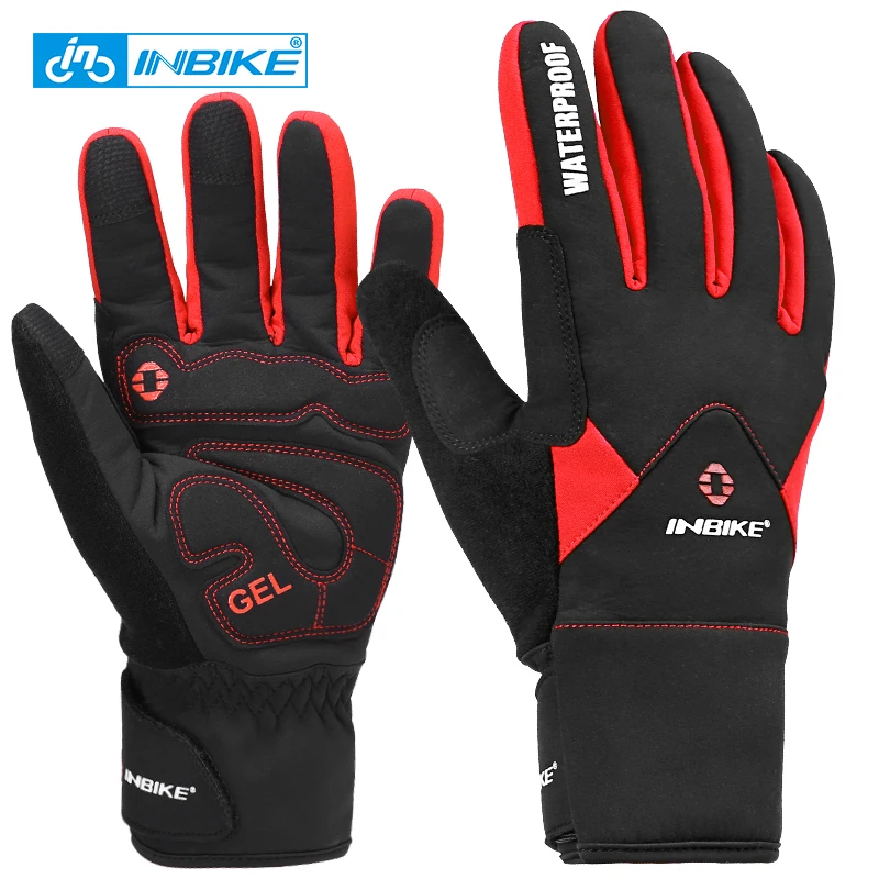 INBIKE Winter Cycling Gloves Full Finger Thermal MTB Bike Gloves