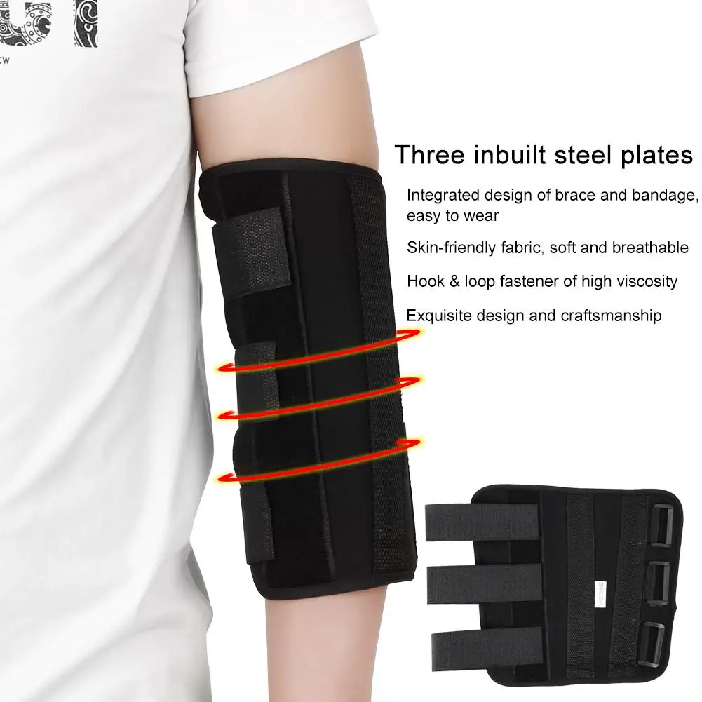 

Upper Arm Posture Corrector Elbow Splint Support Elbow Guard Fixed Joint Arthritis Fracture Stabilizer Elbow Support Braces Belt