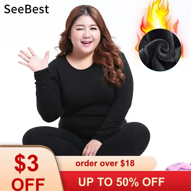 Комплект женского термобелья из флиса 6XL | Женская одежда