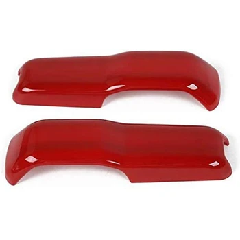 

ABS Car Engine Hood Hinge Cover Decoration Cover Stickers Exterior Accessories for Jeep Wrangler JL 2018 Up (Red)