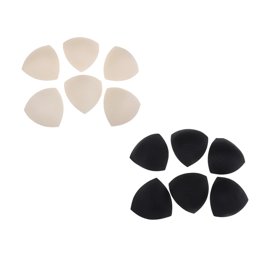 

6 Pairs Removable Bikini Bra Insert Foam Triangle Pads Enhancer Swimsuit
