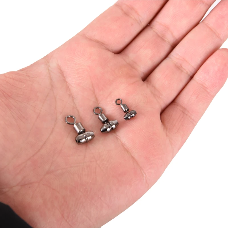 Fishing Swivels 10pcs 3-way Stainless Steel for Carp Tackle