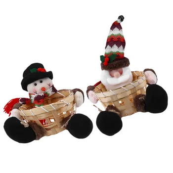 

2 Pcs Scene Decoraion Props Practical Exquisite Fruit Baskets for Christmas