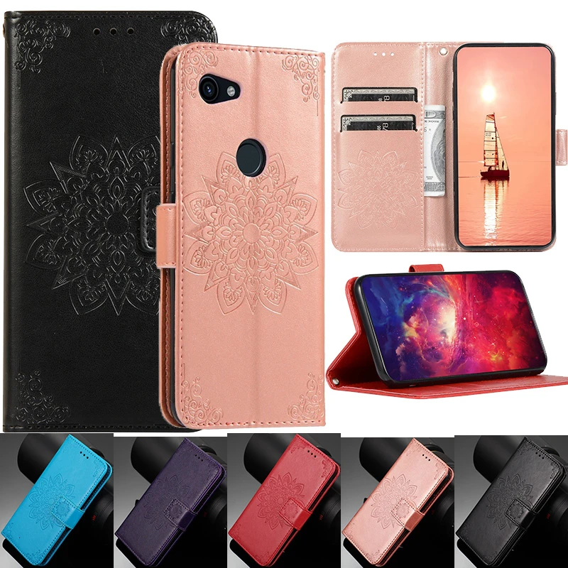 

Leather Wallet Case For Google Pixel 3A XL Cases Pixel3A Magnetic Flip Cover For Google Pixel 3A Phone Bags With Card Slot Book