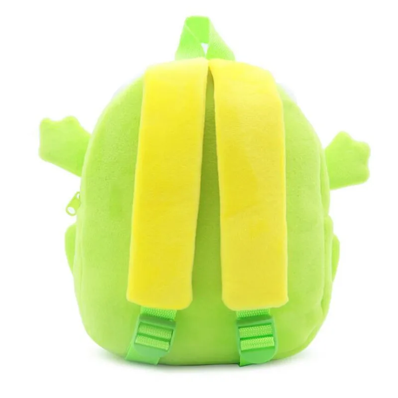 New Cute Cartoon 3d Frog Style Green Anime Animals Soft Mini S Kids Toys Knapsack Birthday Gifts Plush Doll Backpack Bag