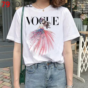 

Vogue Princess T Shirt Women Kawaii Flower Cartoon Cute Dance Aesthetic Graphic Tshirt Funny Anime Korean Style Plus Size Female