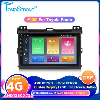 

TOMOSTRONG M400 For Toyota Land Cruiser Prado 3 J120 2004-2009 car multimedia player 2din Android 10 WIFI Carplay BT