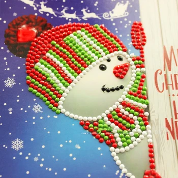 

New Year Greeting Card Postcards Cardboard 8pcs Special Shaped Birthday DIY