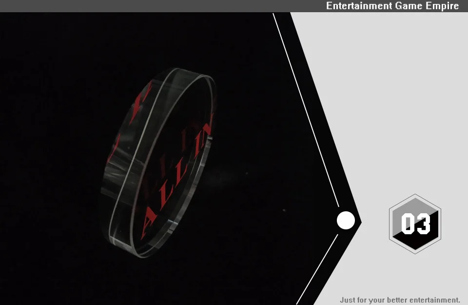 2 Yernea High-grade Poker Chips All In Transparent Crystal Texas Casinos Round Special Accessories Red Engraving All In Typeface (3)