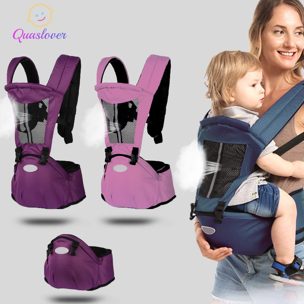 

Ergonomic Baby Carrier Infant Baby Hipseat Waist Carrier Front Facing Carrier Breathable 4 in1 Sling Backpack for Baby Travel
