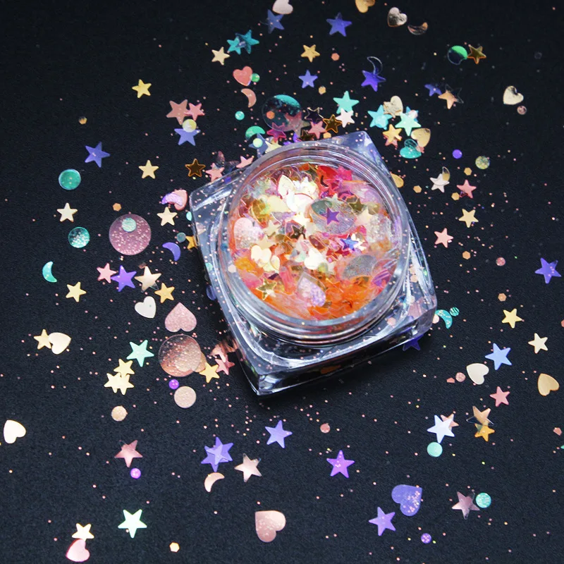 Cosmetic Face Body Hair Chunky Glitter Festival Look Sparkly Eye Nail  Makeup Pot