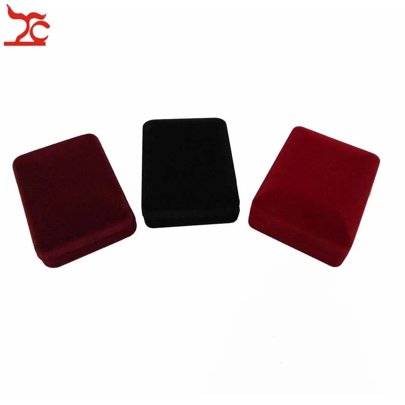 20Pcs/Lot Velvet  Jewelry Display Case 3 Colors Stud Earring Storage Box Pendant Organizer Holder Gift  Container