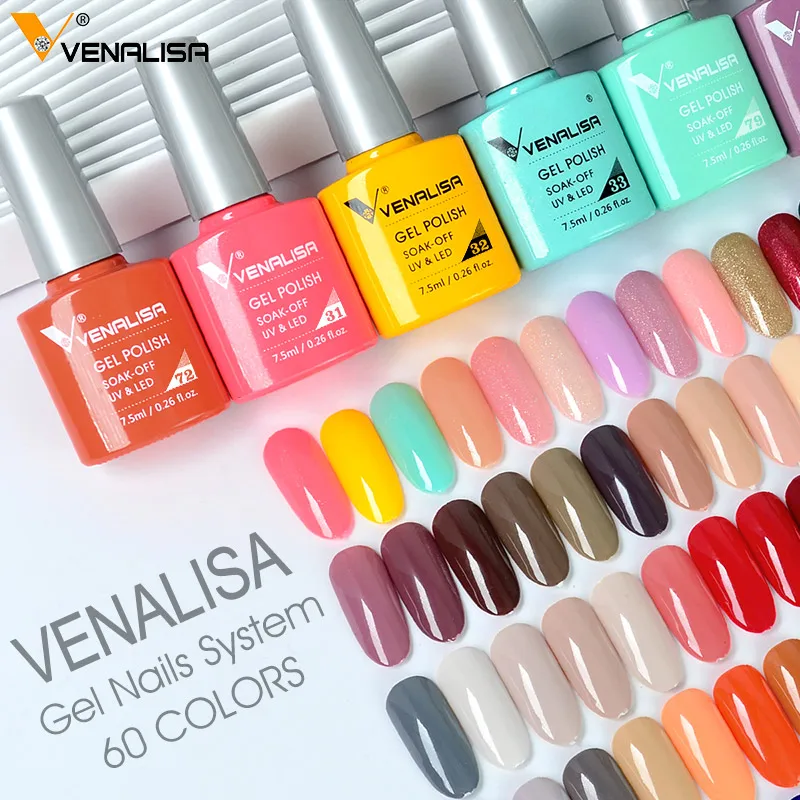 Гель лак для ногтей Venalisa с закаленным покрытием без протирания 7 5 мл|top nail gel|nail