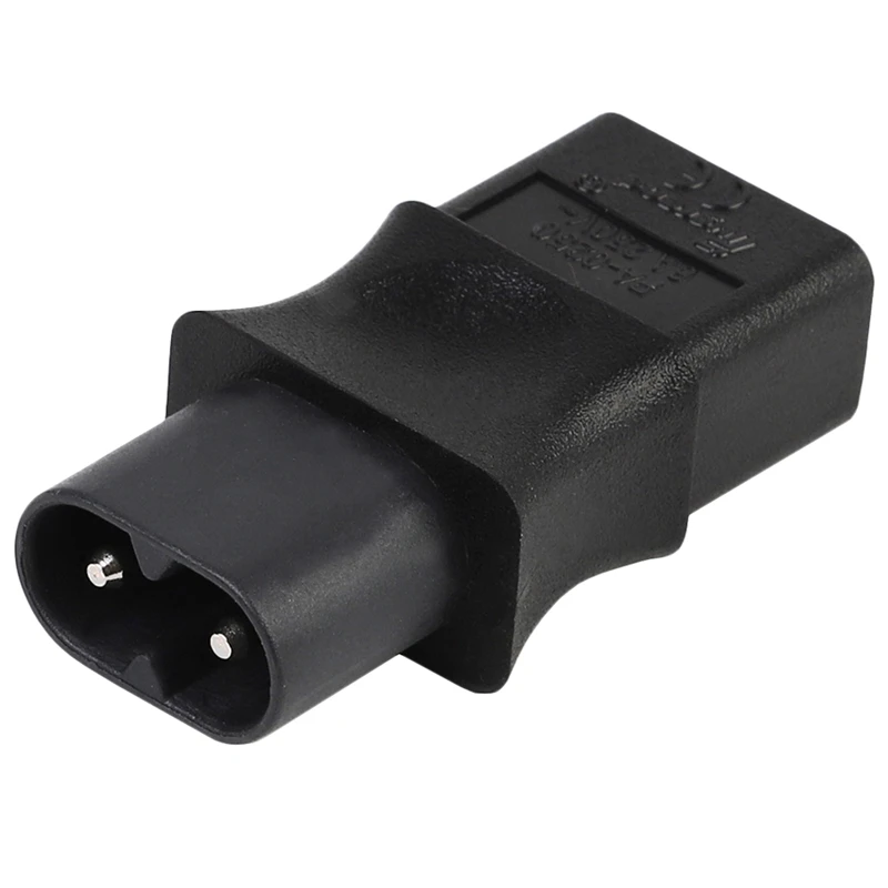 AMS-2-Pin Iec 320 C8 штекер Iec 320 C9 Женский адаптер переменного тока 6A/250 в промышленный преобразователь питания ЕС