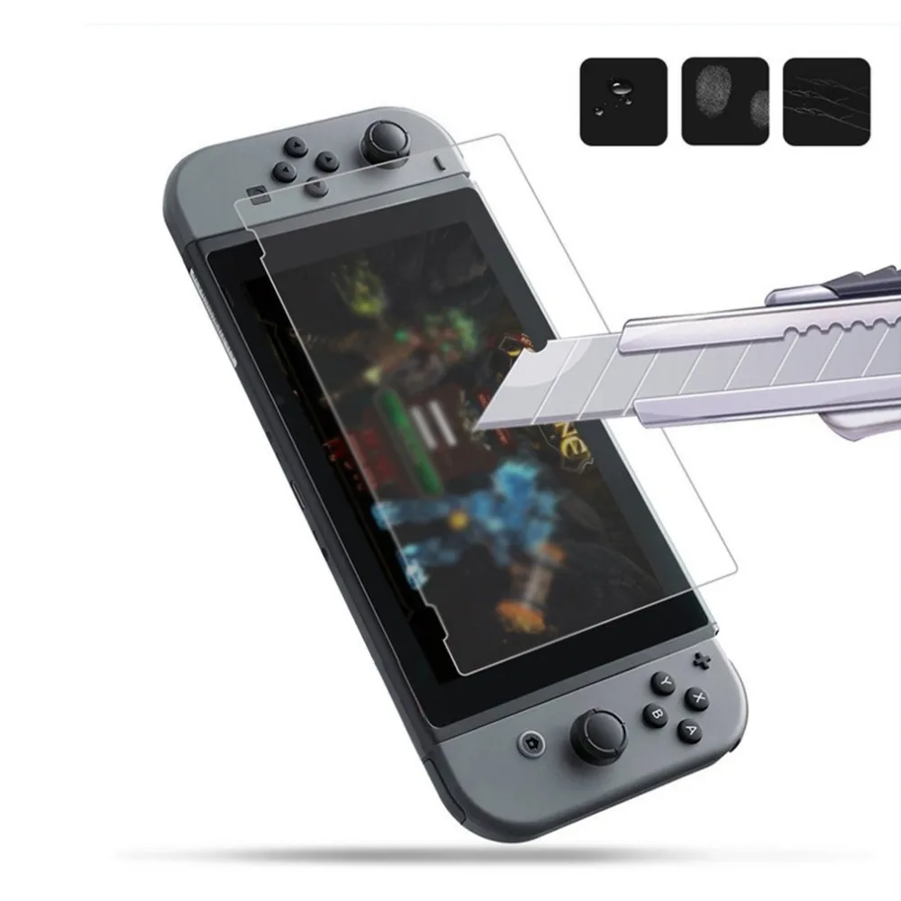 Защитная пленка из закаленного стекла для nintendo Switch Lite для игрового автомата Защитная пленка для экрана анти-осенняя пленка 3 штуки