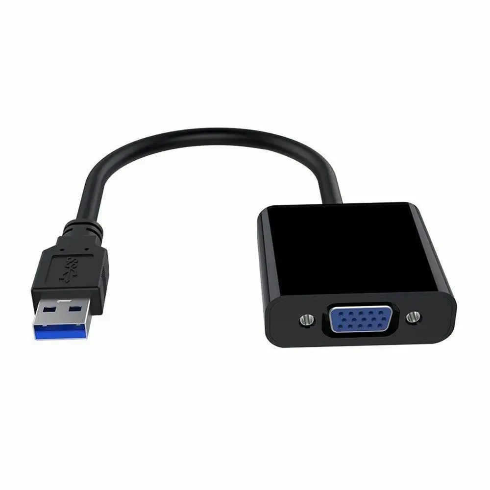 

Premium USB 2.0/3.0 To VGA Multi-Display Adapter Converter External Video Graphic Card Portable USB To VGA Converter