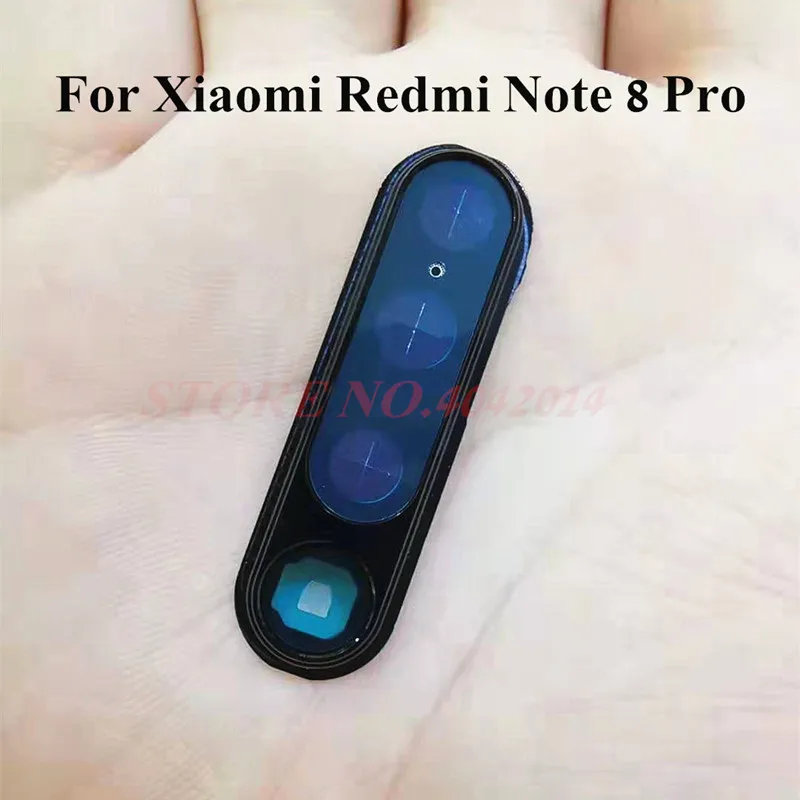 Оригинальная задняя крышка для камеры для Xiaomi Redmi Note 8 pro, рамка для объектива, запасные части с наклейками
