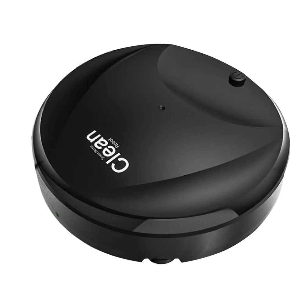 3 в 1 Ультра тонкий дизайн usb зарядка Смарт микрофибра Авто Роботизированная Швабра пол робот пылесос чистящее устройство - Комплект: black