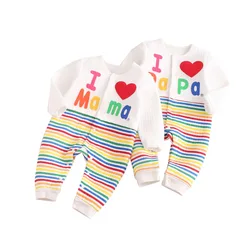 Barboteuse à manches longues pour nouveau né fille et garçon, vêtements chauds d'hiver en pur coton 