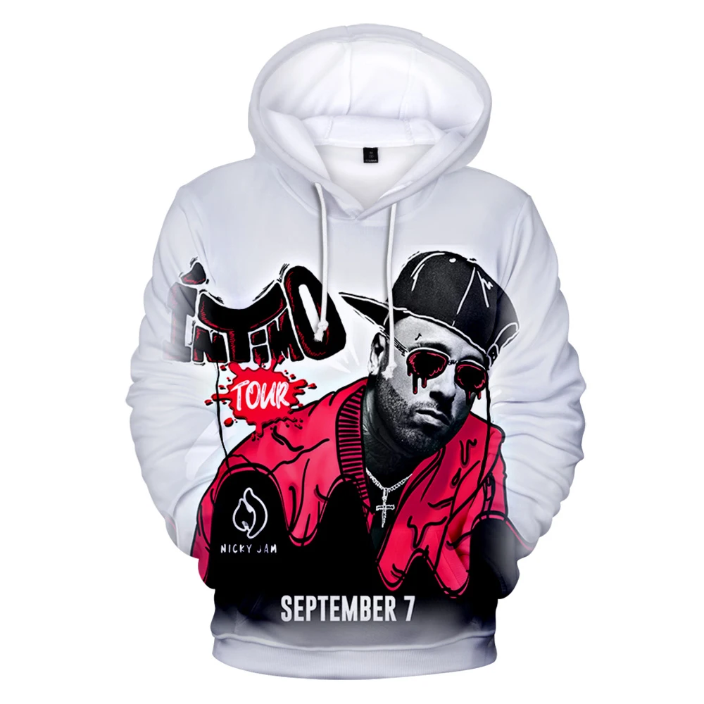 Толстовка Nicky Jam толстовка 3D модные женские/мужские топы в стиле Харадзюку с