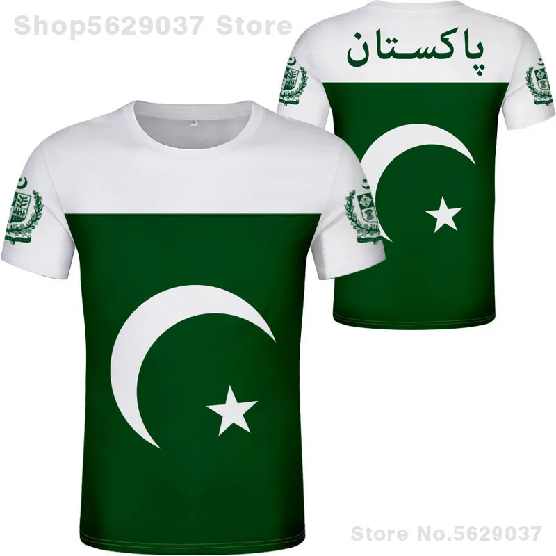 Pakistan T Shirt Free Custom Name Number T-shirt Nation Flag Islam Arabic Islamic Pk Pakistani Arab Print Photo Clothing - T-shirts - AliExpress