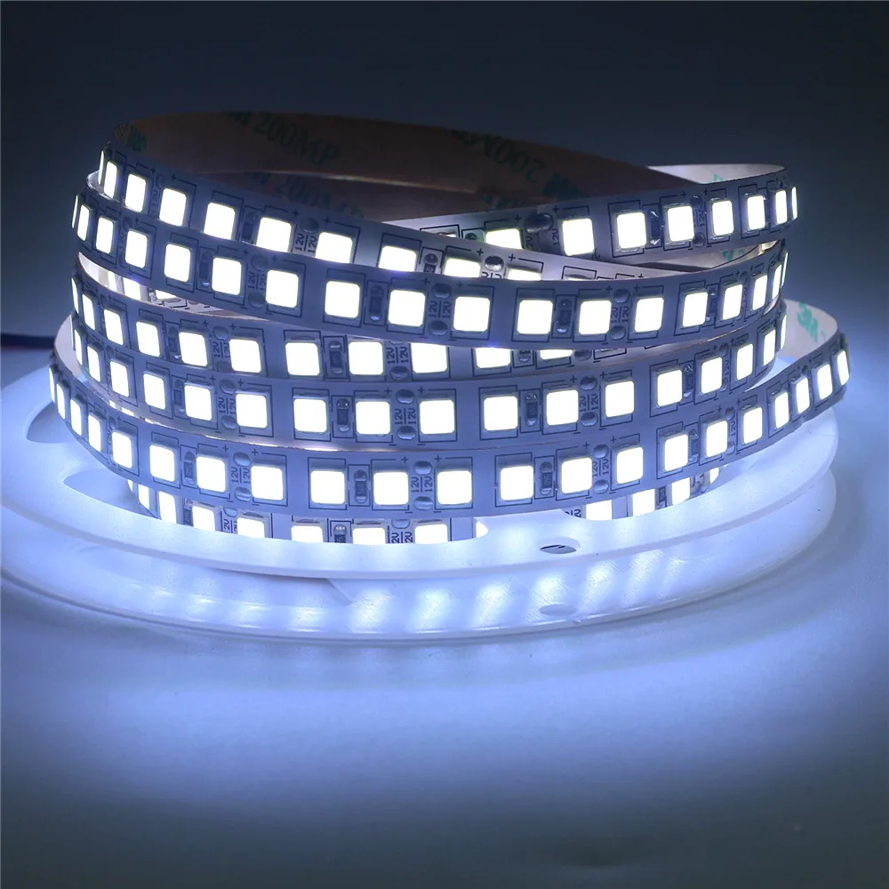 DC12V SMD 5054 Светодиодная лента светильник 5 м 120 светодиодный s/M 60 светодиодный/m гибкая лента Светодиодная лента диод водонепроницаемый ярче 5050 белый/теплый белый
