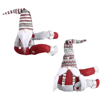 

2020 Christmas celebration decorations striped hat forest old man side hug curtain buckle door hanging door curtain hanging curt