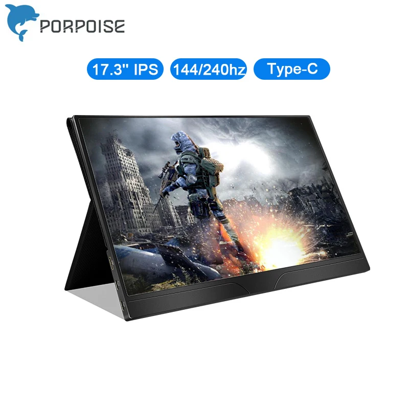 Портативный монитор 17 3 дюйма 144 Гц IPS Full HD 240 P HDR Игровой Компьютерный дисплей с HDMI
