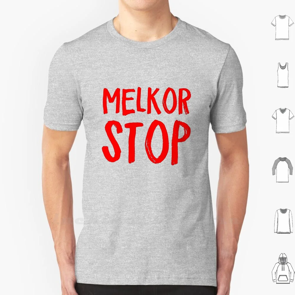 Melkor Stop T Shirt Uomo Donna Adolescente Cotone S - 6Xl Melkor Silmarillion Stop Tolkien Geek