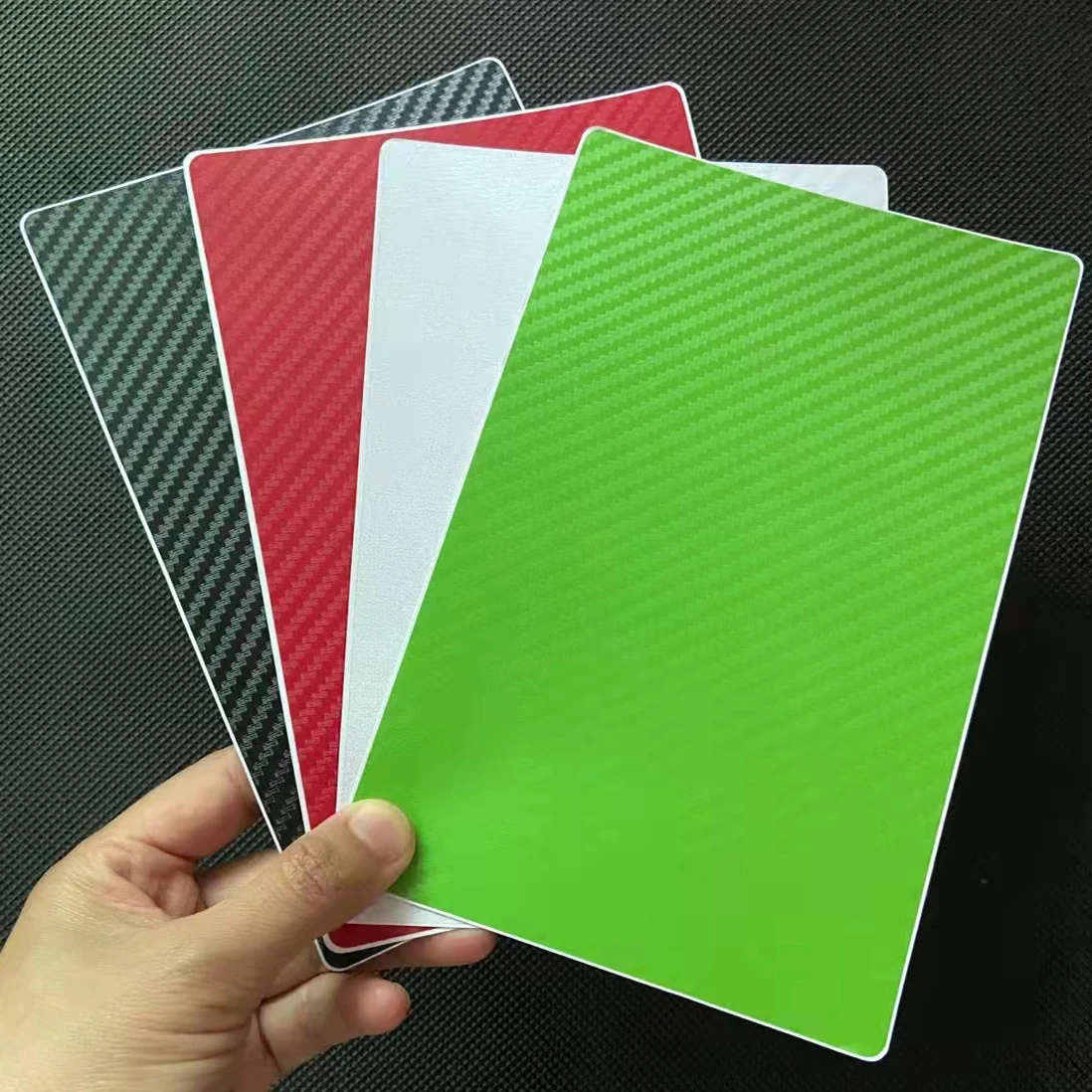 블레이드 레이저 커팅 머신용 3D 탄소 섬유 질감 백 필름 프로텍터 스티커, 범용 필름 장식 백 스킨, 50 개