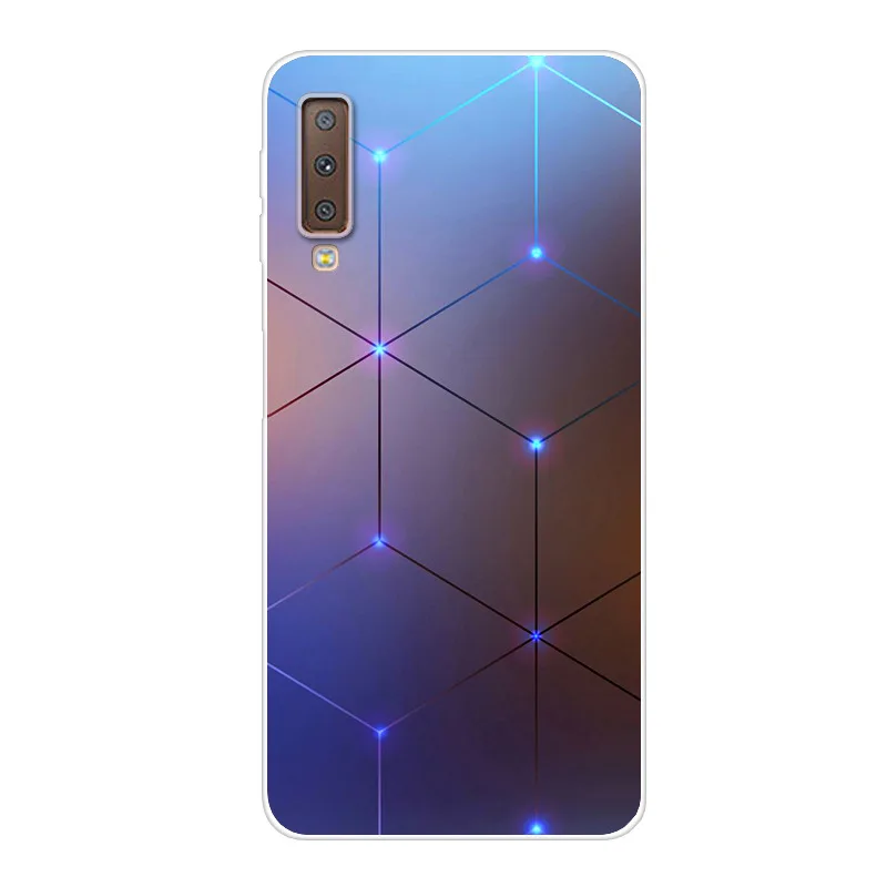 Чехол для Samsung A7 2018 чехол телефона силиконовый с мультяшным принтом Galaxy GalaxyA7 A 7