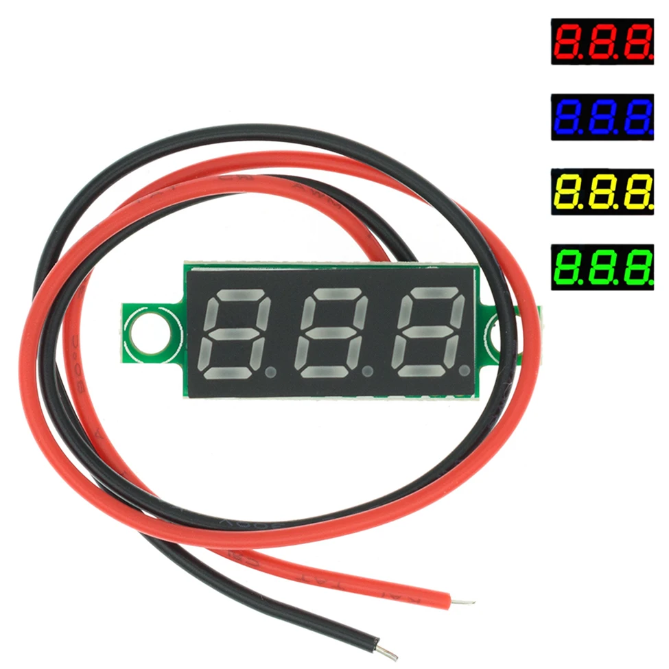 0.28'' DC 2.5V-30V Red Green Mini Digital Voltmeter Voltage Tester Meter Quality 