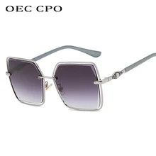 Брендовые новые модные квадратные солнцезащитные очки для женщин, брендовые дизайнерские металлические солнцезащитные очки для мужчин, Ретро стиль, градиентные линзы, уличные вечерние солнцезащитные очки UV400