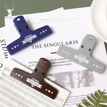 Простой дизайн 100 мм пластиковая магнитная офисная бумага, зажим для документов, прочные инструменты, офисное хранение, папка для чеков, бумага