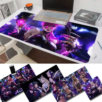 

RuiCaiCa League of Legends virtual girl band K DA KaiSa2 anime Durable Rubber Mouse Pad Free Shipping Large Mouse Pad Keyboards